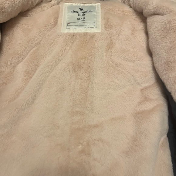 Abercrombie Kids Blue and Pink Puffer Jacket with Hood - Picture 13 of 15
